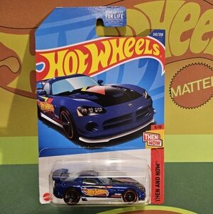 HotWheels Dodge Viper SRT10 Blue and Black Sports Car